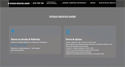 Desktop Screenshot of entradasnocheviejamadrid.com